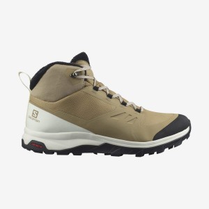 Botas de Invierno Salomon OUTSNAP CLIMASALOMON™ WATERPROOF Hombre Marrones | EC2240GSO