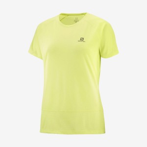 Camiseta Salomon CROSS RUN Mujer Ye | EC3085GSO