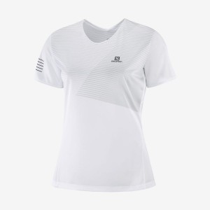 Camiseta Salomon SENSE Mujer Blancas | EC3060JPQ