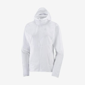 Chompas Salomon AGILE WIND WINDBREAKERS Mujer Blancas | EC3163HAP