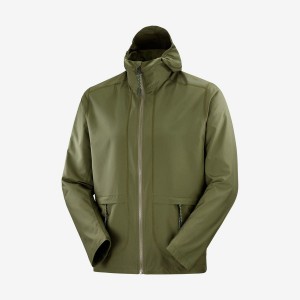 Chompas Salomon OUTLIFE PACKABLE SHELL U WINDBREAKERS Hombre Verde Oliva | EC2353SGL