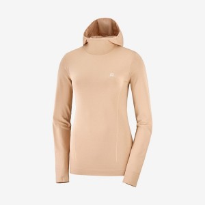 Sudadera con Capucha Salomon ESSENTIAL SEAMLESS Mujer Rosas | EC3092CTV
