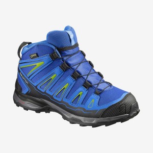 Zapatillas de Senderismo Salomon X-ULTRA MID GORE-TEX GTX J Niños Azules | EC3591WNB